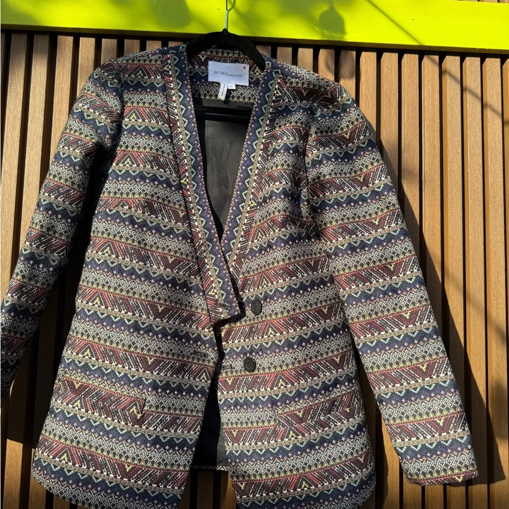 BCBGeneration Multicolor Patterned Blazer - Picture 2 of 4